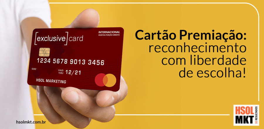 Cartão de premiação